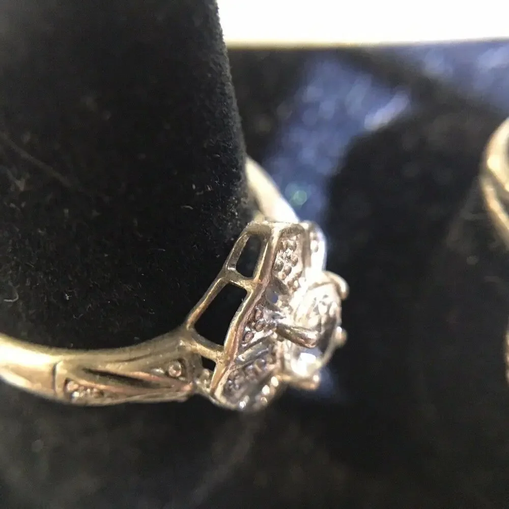 Robson Jewelers White CZ Ring Sz 9.5 Silver 925 NWT (Stones Simulated)